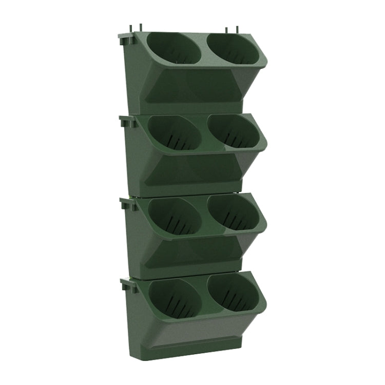 Interior Decoration Plant Wall Flower Pot Living Room Balcony Vertical Green Planting Box Stereo Combination Wall Hanging Pot, Size: 24x14x57 cm