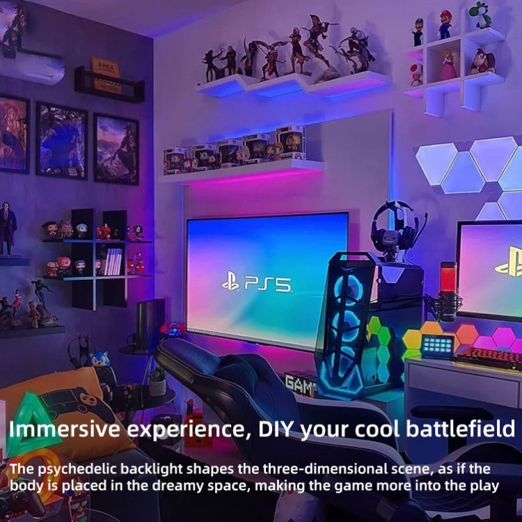 Bluetooth Suit Smart Music Sound Control Light Strip Waterproof 5050 RGB Colorful Atmosphere LED Light Strip With 24-Keys Remote Control