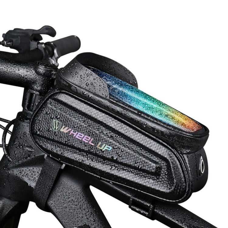 WHEEL UP Hard Shell Bicycle Bag Front Beam Bag Mountain Bike mobile Phone Touch Screen Tube Bag Riding Equipment