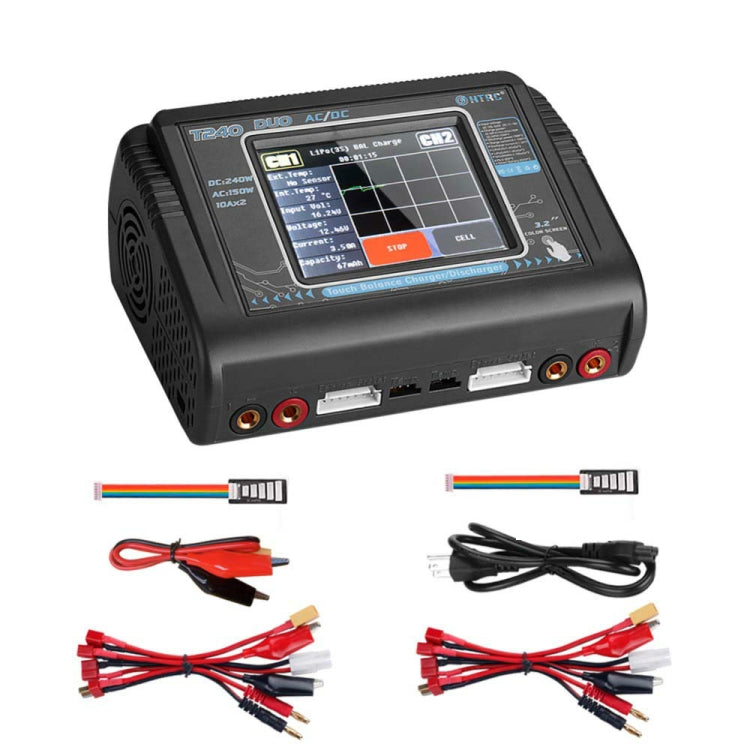 HTRC T240 Touch Balance Model Airplane Lithium Battery Charger Remote Control Car Toy B6 Charger,