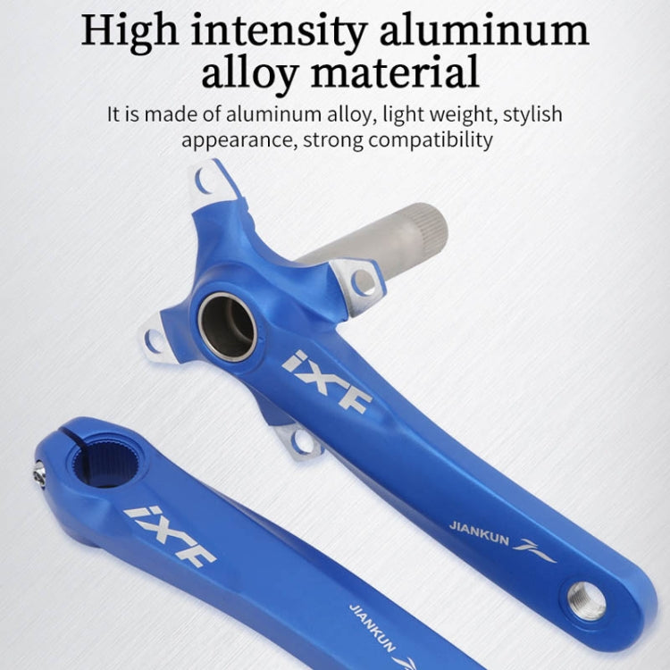 JIANKUN IXF Mountain Bike Hollow Crank Modified Single-plate Left and Right Cranks Crankshaft Bottom Axle