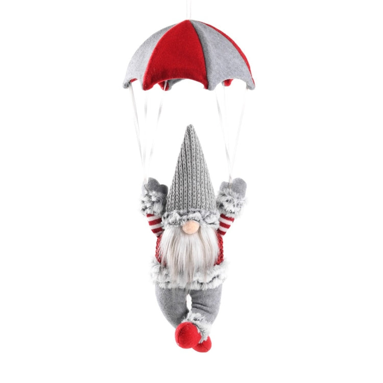 Faceless Skydiving Santa Claus Christmas Window Hanging Decorations