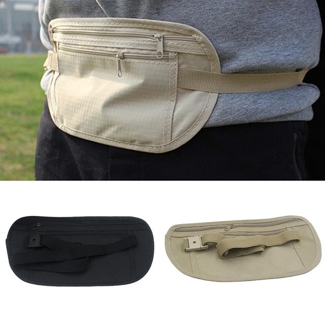 5 PCS Multifunctional Outdoor Waist Belt Bag Travel Anti-theft Invisible Phone