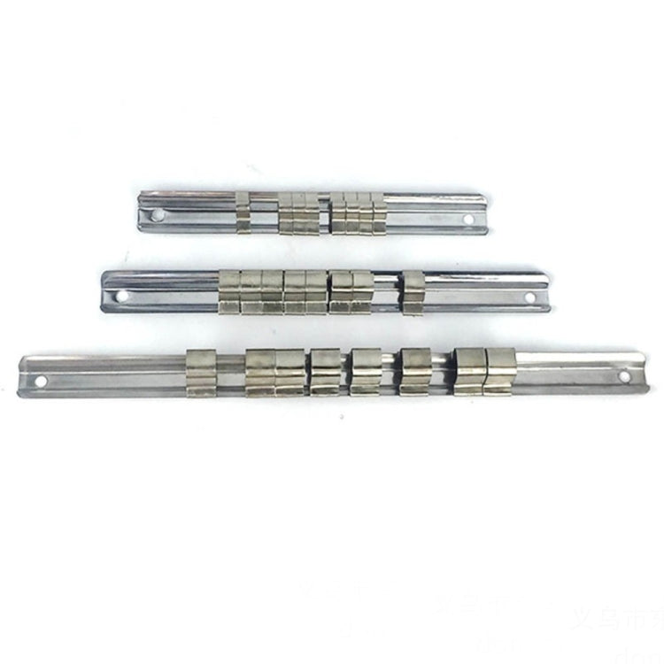 Carbon Steel 8 Socket Rack Storage Divider Rail Tray Holder Brackets Shelf Stand Tool Organizer Socket Socket Wrench Storage, 260mm, 150mm, 190mm