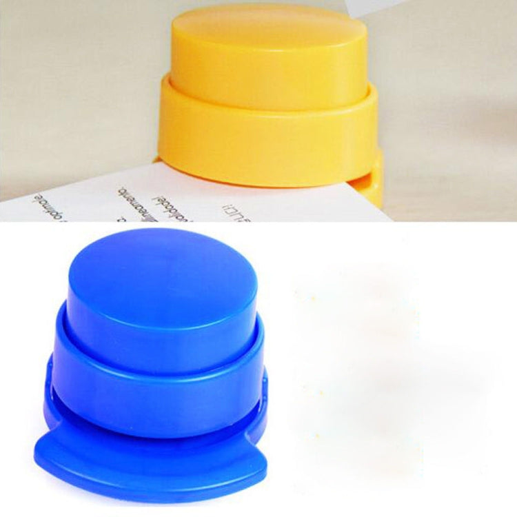 No Staple Paper Loose-leaf Stapler Air Needle-free Binder, Random Color Delivery