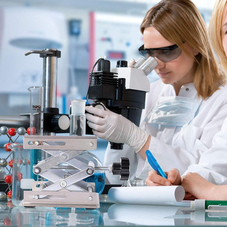 100x100mm Laboratory Manual Stainless Steel Lifting Platform Small Lifting Platform