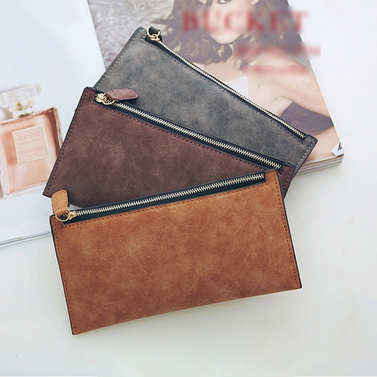 Ladies Long Wallet Simple Style Coin Purse Leather Thin Wallets