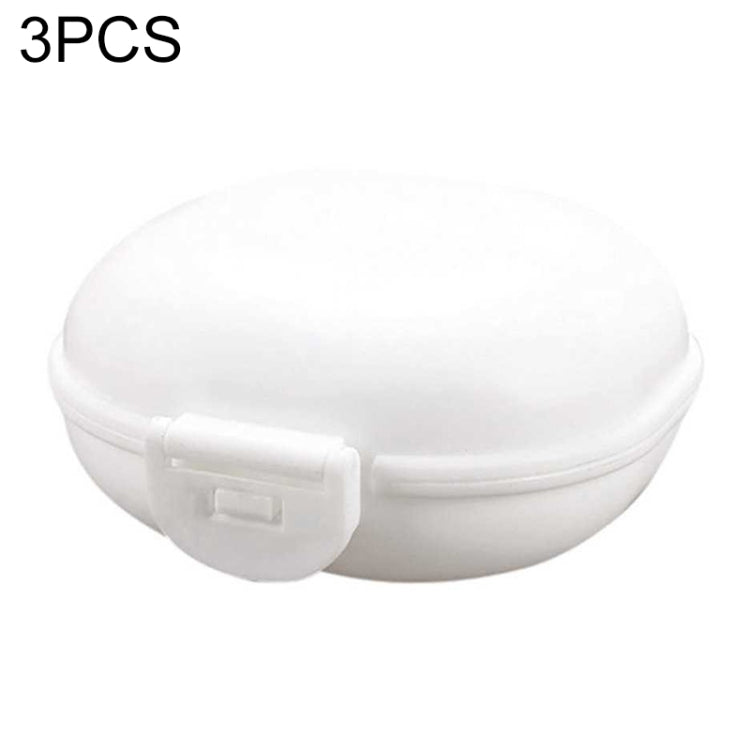 3 PCS Bathroom Dish Plate Case Home Shower Travel Hiking Holder Container Soap Box