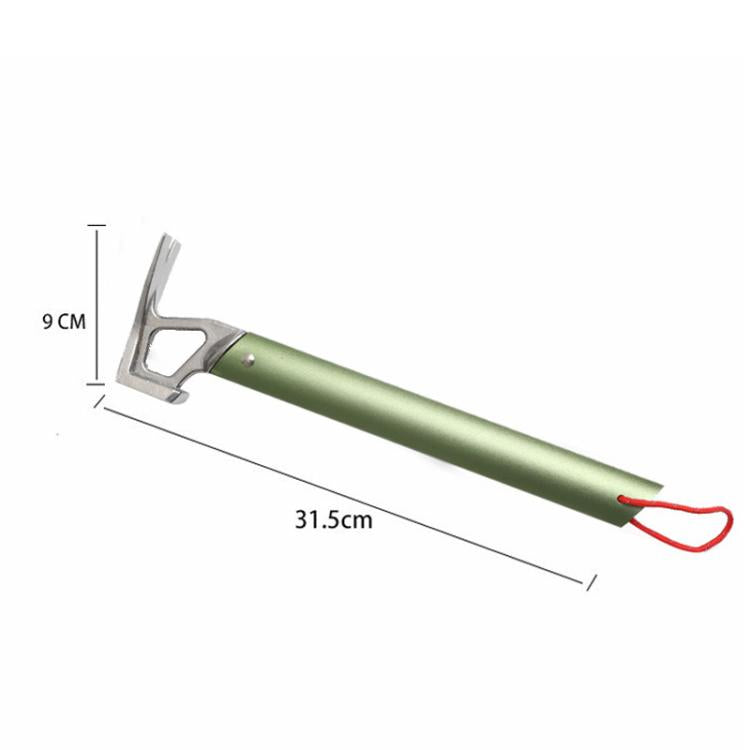 Lightweight Camping Hammer Tent Stake Mallet with Aluminum Alloy Handle & Stainless Steel Head