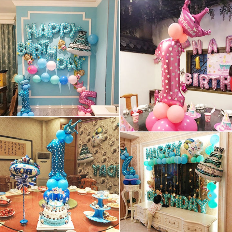 Number Foil Balloon Happy Birthday Decoration, Number 0, Number 5, Number 9, Number 8, Number 7, Number 4, Number 3, Number 1, Number 2, Number 6