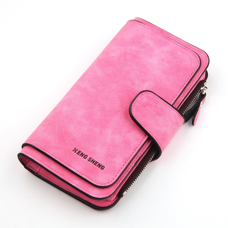 Women Scrub Leather Lady Purses Clutch Long Female Wallet