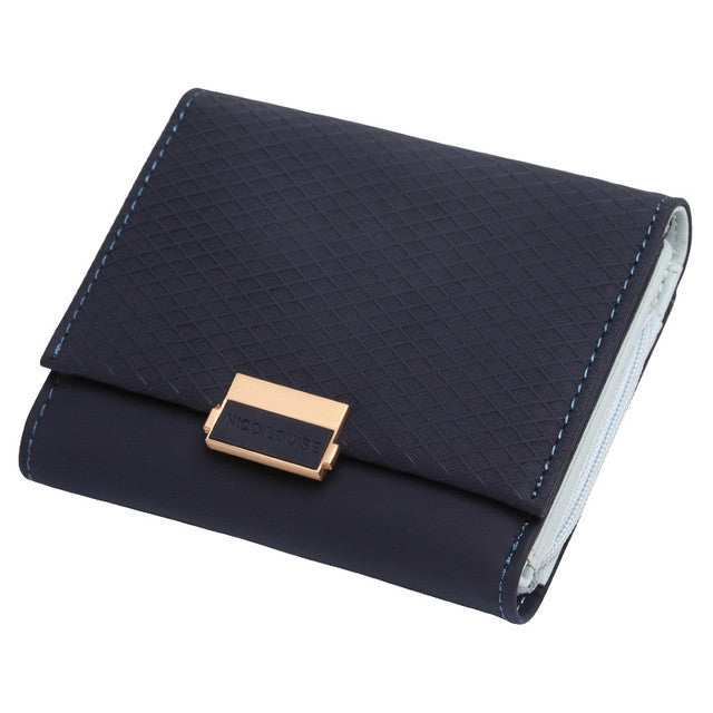 Luxury Wallet Female Leather Women Leather Purse Plaid Wallet Ladies Hot Change Card Holder Coin Small Purses for Girls