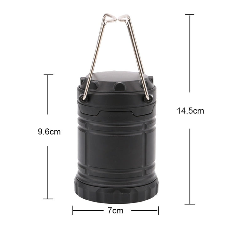 3W Portable COB LED Lantern Collapsible Tent Lamp Outdoor Waterproof Camping Hiking Light