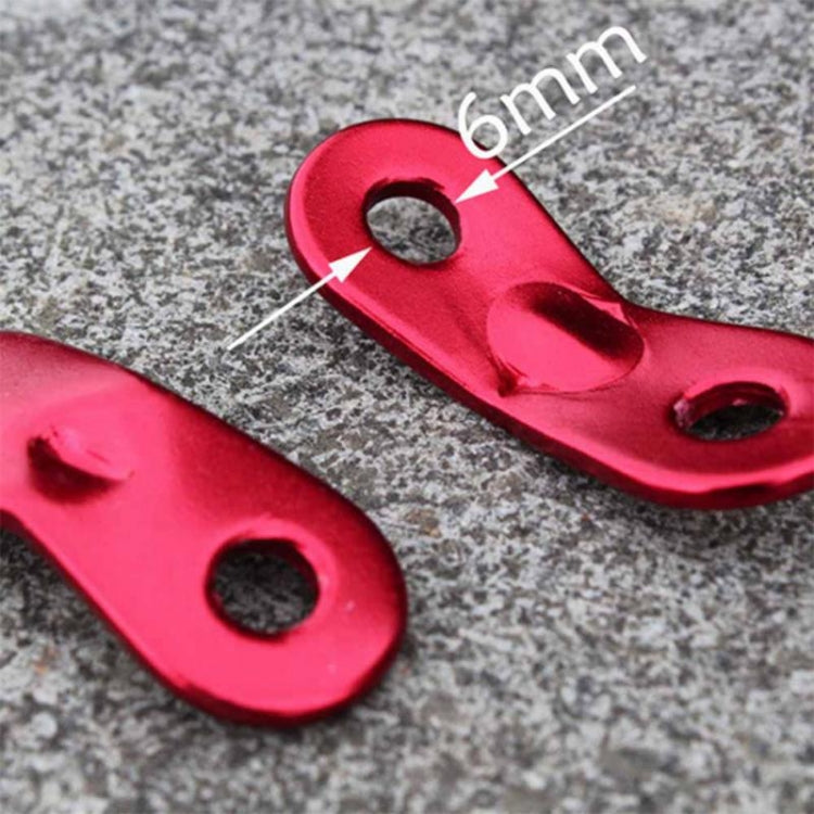 10 PCS Outdoor Camping Aluminum Alloy Cord Runners Rope Tensioners Tent Guy Line Rope Tensioners
