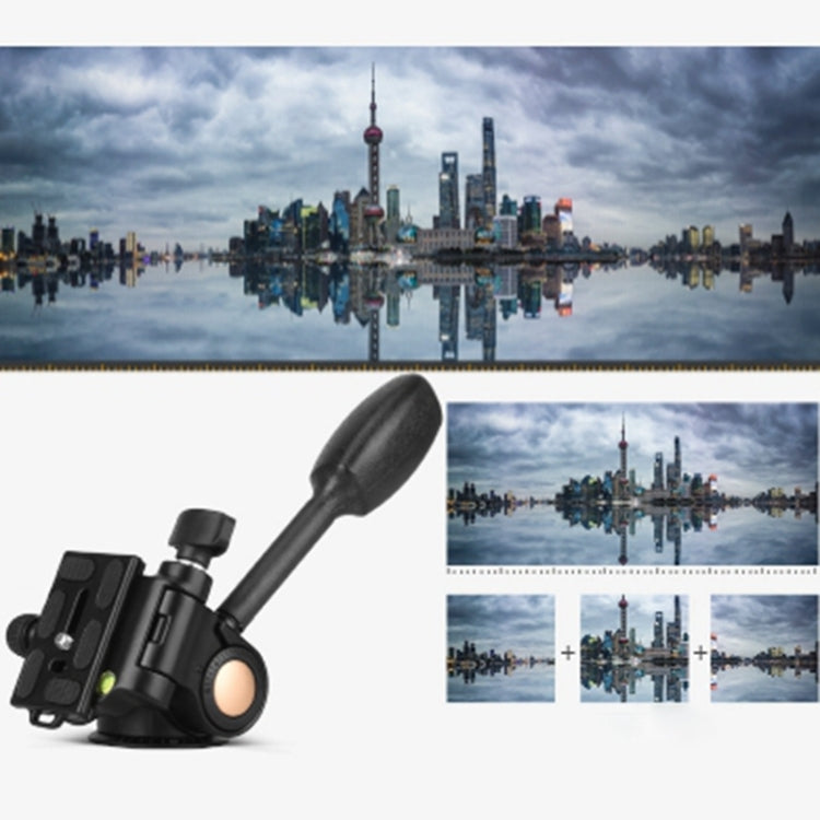 Q08 Three-Dimensional Damping 360 Degree Panorama Scale Leveling Metal Tripod Heads