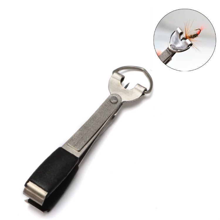 Outdoor Fishing Supplies Fishing Clamp Fishing Line Scissors Telescopic Keychain