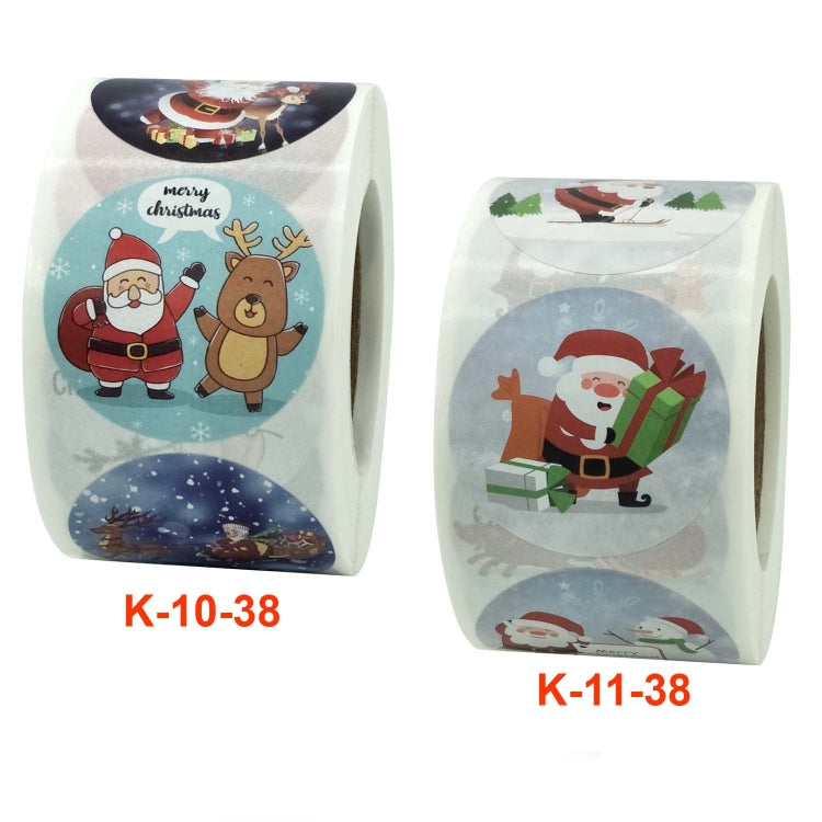 2 PCS Christmas Sticker Santa Claus Holiday Decoration Sticker Label
