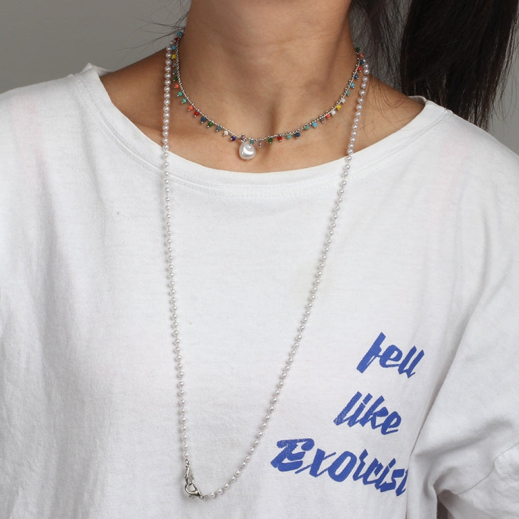 Mask Lanyard Necklace Pearl Chain Glasses Chain