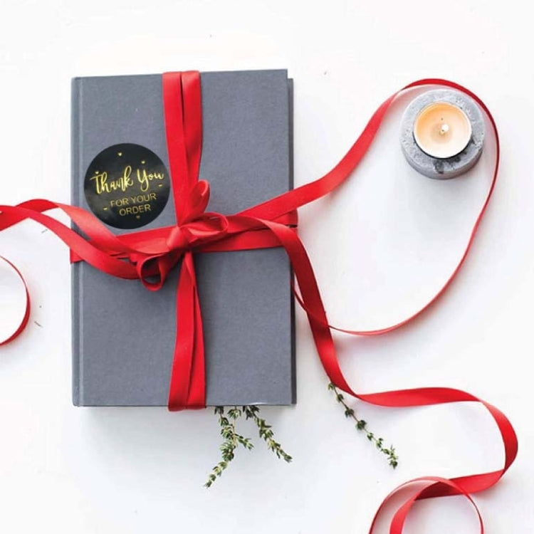 5 PCS Hot Stamping Thank You Sticker Seal Sticker Gift Wedding Decoration