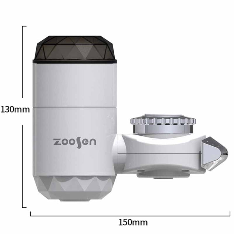 Zoosen Electric Hot Water Faucet Connection Type Instant Hot Water Faucet CN Plug, Style:White + Leak Protection