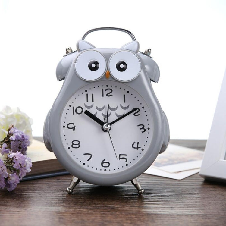 2 PCS Children Creative Cartoon Owl Super Ring Metal Bell Student Alarm Clock