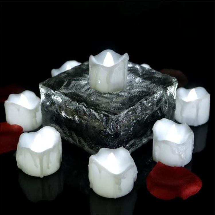 12 PCS/Box LED Candle Electronic Tea Wax Simulation Tears Electronic Candle Light Wedding Decoration Candle Light