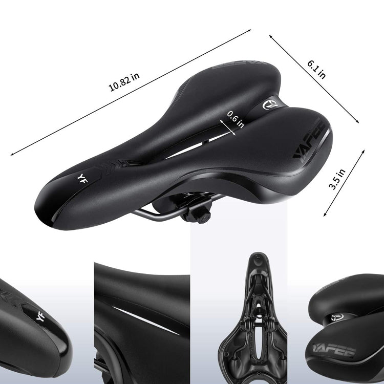 YAFEE YF-1034-3 Soft Mountain Bike Seat Mountain Bike Hollow Breathable Saddle Seat Cushion Bicycle Seat