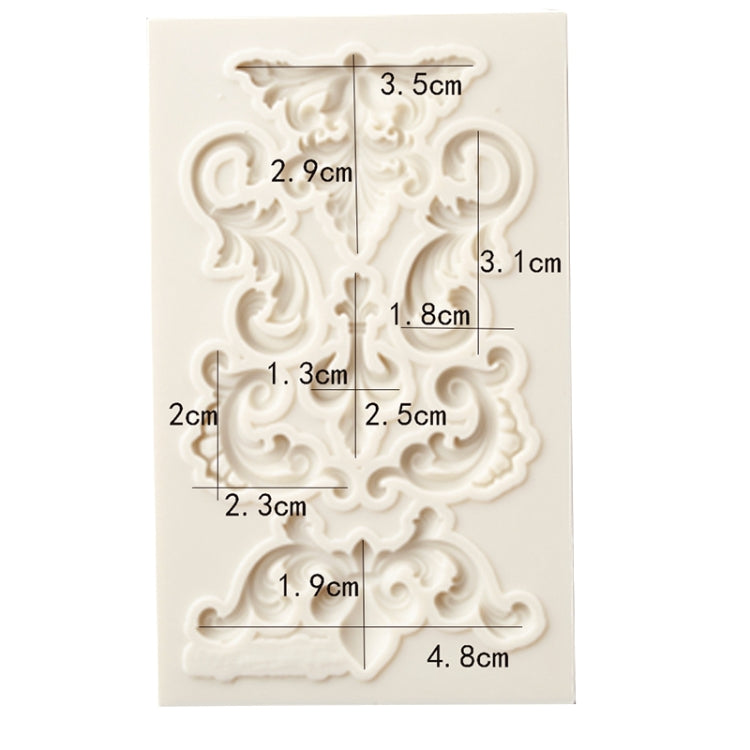 2 PCS Border Silicone Mold Fondant Mold Cake Decorating Tools Chocolate Mold