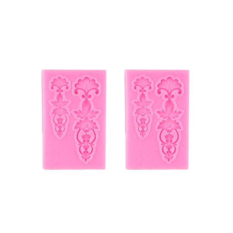 2 PCS Fondant Cake Silicone Mold Hollow Embossed Border Frame Retro Photo Frame Mould
