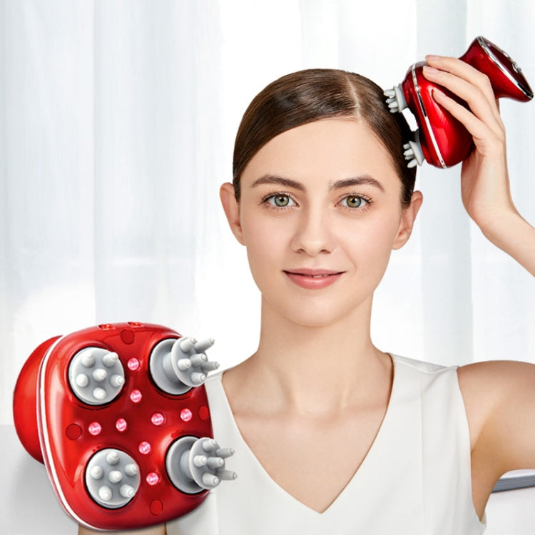 Head Scalp Massager Electric Beauty Instrument Multifunctional Kneading Vibration Physiotherapy Instrument