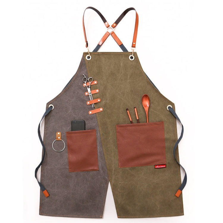 Denim Apron Barber Milk Tea Shop Waiter Overalls
