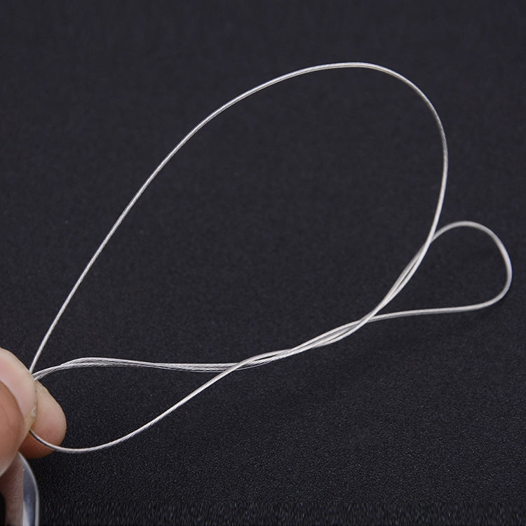 High Elasticity Retractable Wire Rope Key Ring Outdoor Anti-Lost Anti-Theft Retractable Key Ring Random Pattern Delivery