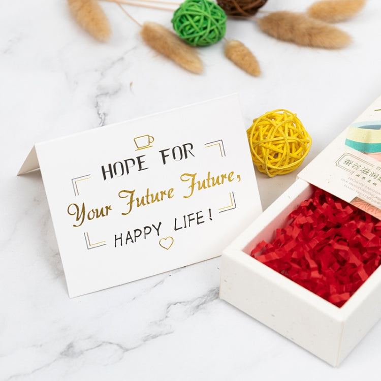 100 PCS Valentines Day Bronzing Greeting Card Flower Shop Birthday Thank You Card