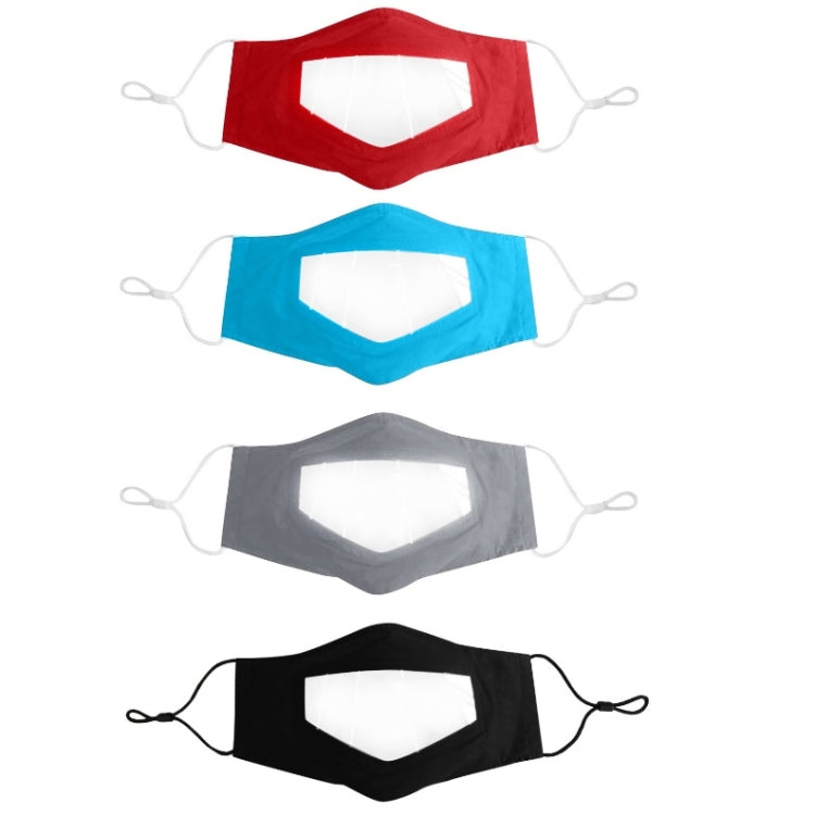 Anti-Fog Lip Language Face Shield For The Deaf And Mute Solid Color Printing Face Shield