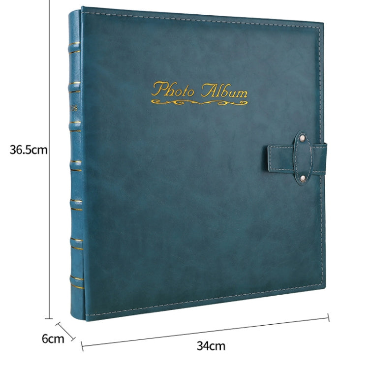 6 inch 500 Sheets Interstitial PP Album PU Leather Retro Bronzing Cover Photo Album
