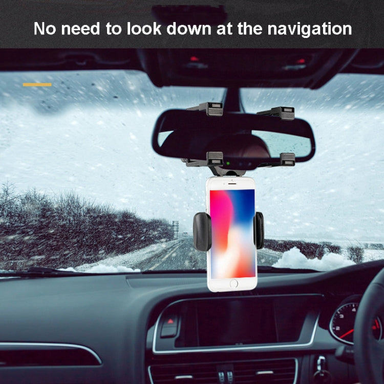 2 PCS Car Rearview Mirror Mobile Phone Bracket Tachograph Fixing Clip