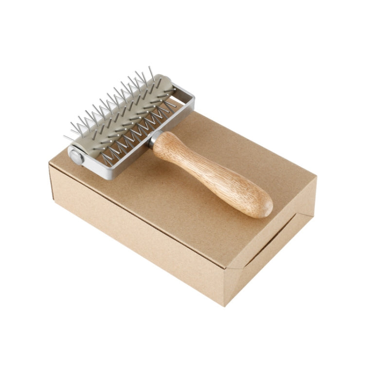 Stainless Steel Rolling Pin Pizza Puncher Snacks Baking Utensils