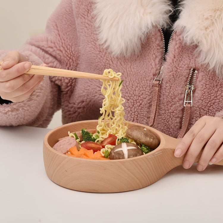 Instant Noodle Bowl Wooden Kimchi Bowl Fruit Salad Wooden Bowl With Handle