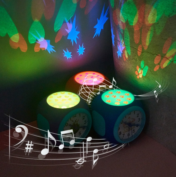 Children Romantic Starry Sky Projection Music Pointer Alarm Clock