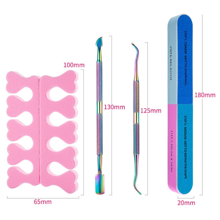 7 in 1 Nail Tools Color Titanium Nail Care Tools