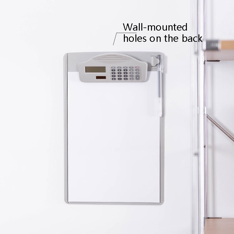 A4 Multi-Function Folder With Calculator Ruler Writing Board File Storage Plastic Splint