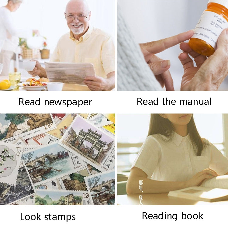 XT-9002 Lightweight Portable 2.5X Old Man Reading Hand-Held Magnifying Glass