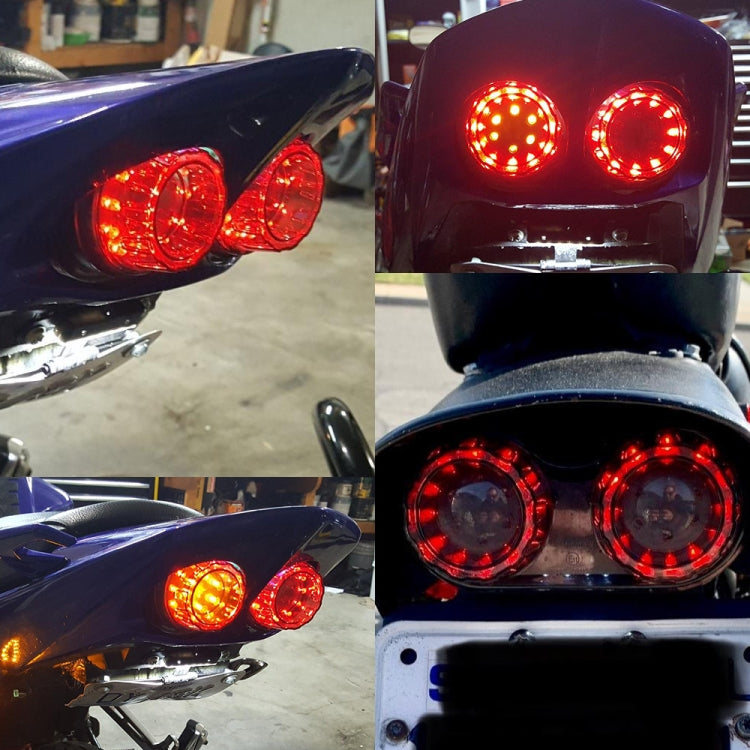 Motorcycle Modified Retro LED Integrated Rear Taillight Brake Light