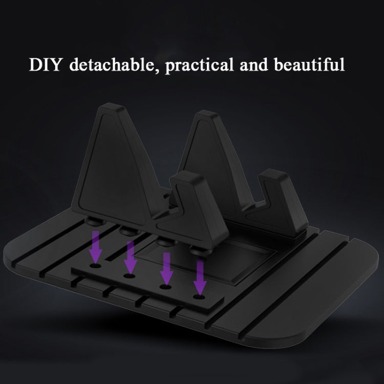 6 PCS Silicone Car Mobile Phone Bracket Car Mini Lazy Bracket