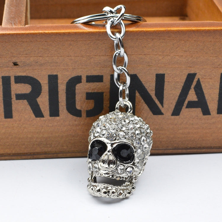 2 PCS Shining Skull Keychain Bag Hanging Jewelry