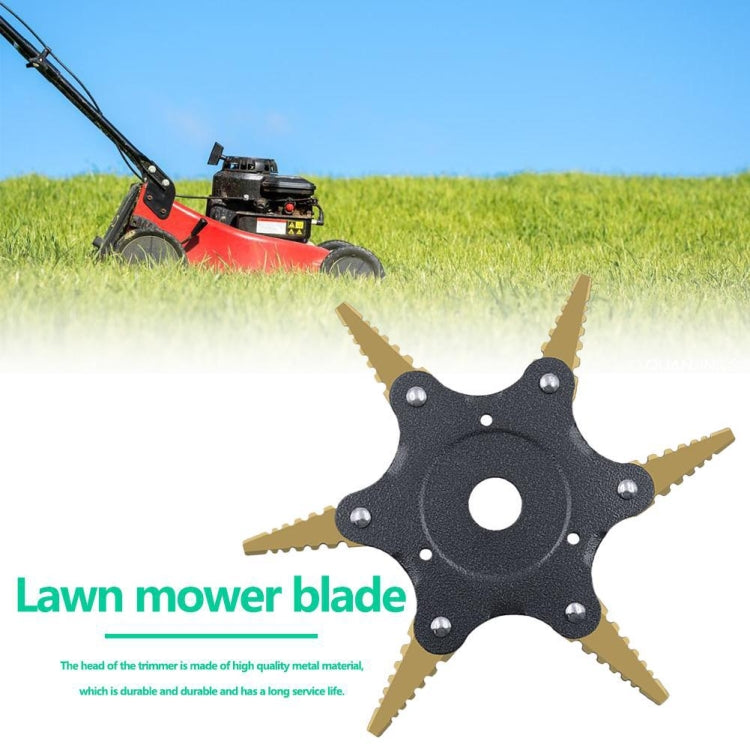 Toothed Mower Blade Six-Leaf Cyclone Blade Agricultural Weeder Parts