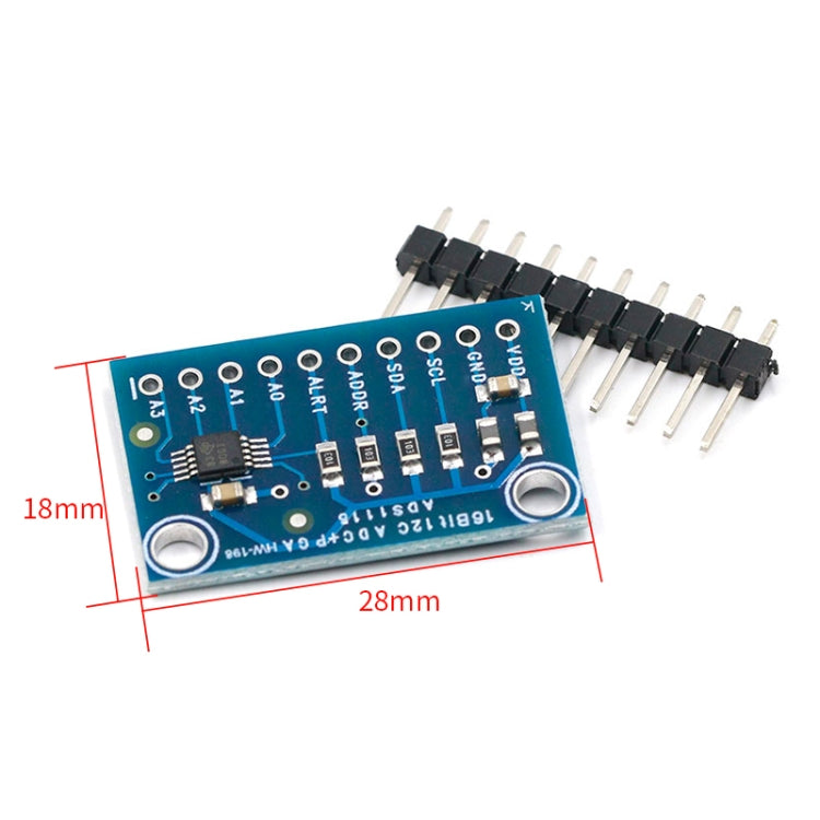 16-Bit Precision Analog-To-Digital Converter AdC 4-Channel Development Board Module