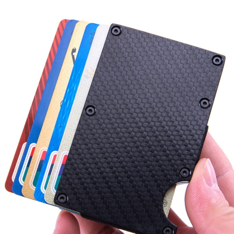 Carbon Fiber Wallet Metal RFID Bank Card Holder
