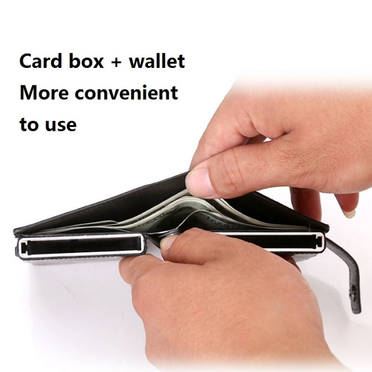 Dual Card Aluminum Alloy Card Box RFID Anti-Theft Wallet