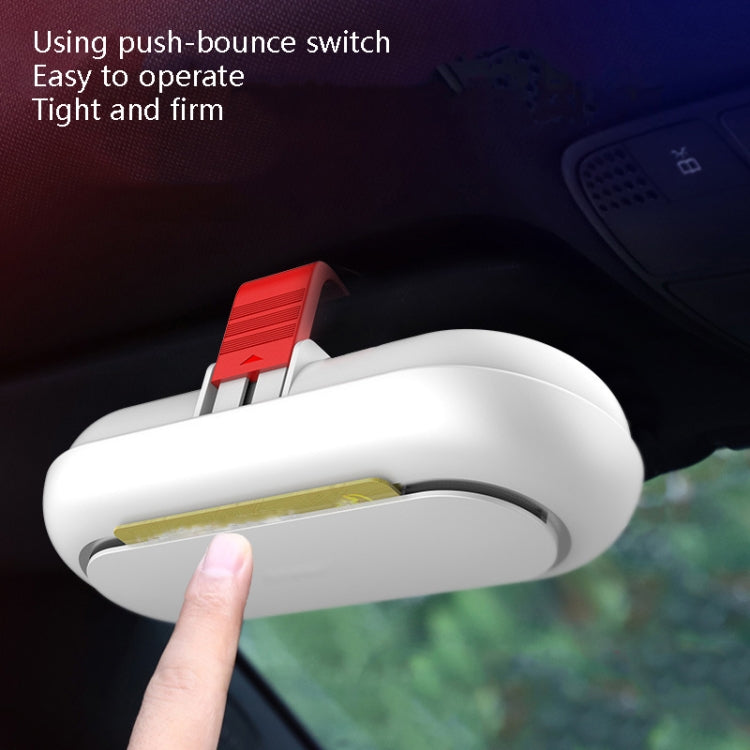 Car Glasses Case Multi-Function Automobile Inner Visor Storage Card
